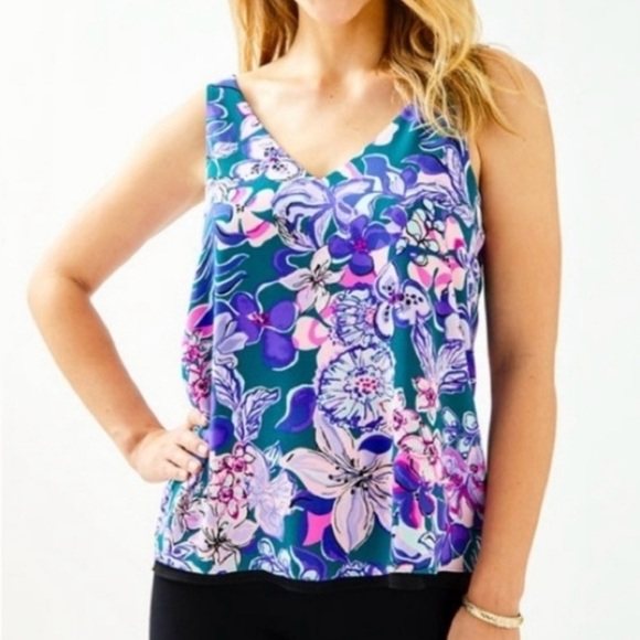 Lilly Pulitzer Tops - Lilly Pulitzer Reversible Florin Tank Top Size S
